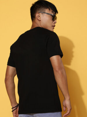Marvel Black Regular Printed T-Shirt