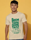 Savage Text Brown Regular Printed T-Shirt