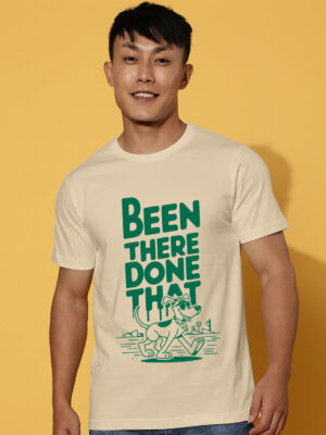 Savage Text Brown Regular Printed T-Shirt