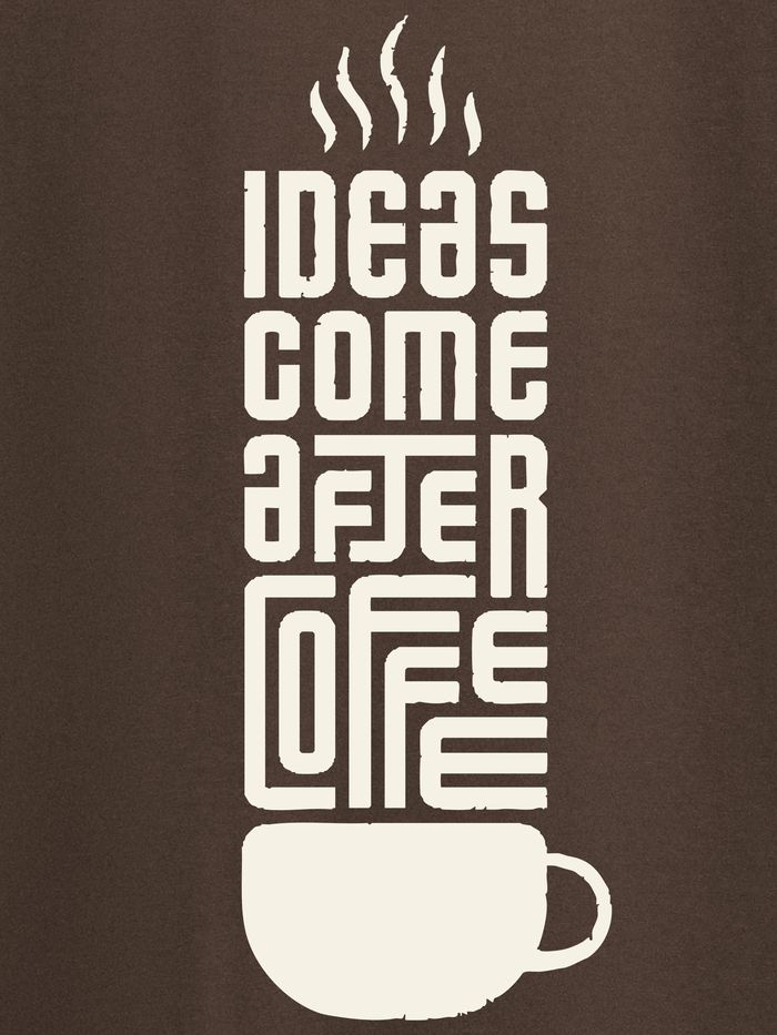 ideas come after coffee printed t shirt for men hover 700x933