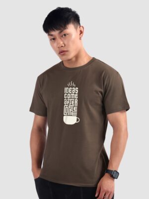 ideas come after coffee printed t shirt for men side view 700x933