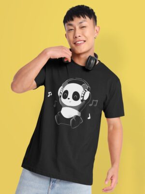 music panda black t shirt for men base 01 08 2023 700x933