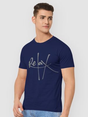 relax printed t shirt for men side view 700x933